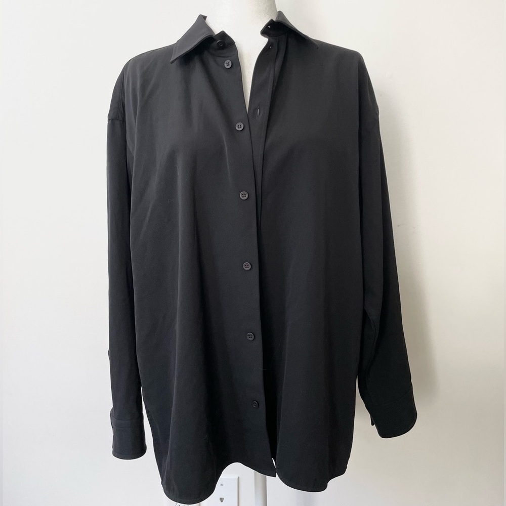 BALENCIAGA Black Wool Button Up NWT Size 34
